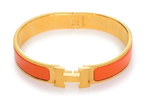 ebay h hermes bangles|hermes orange enamel bangle bracelet.